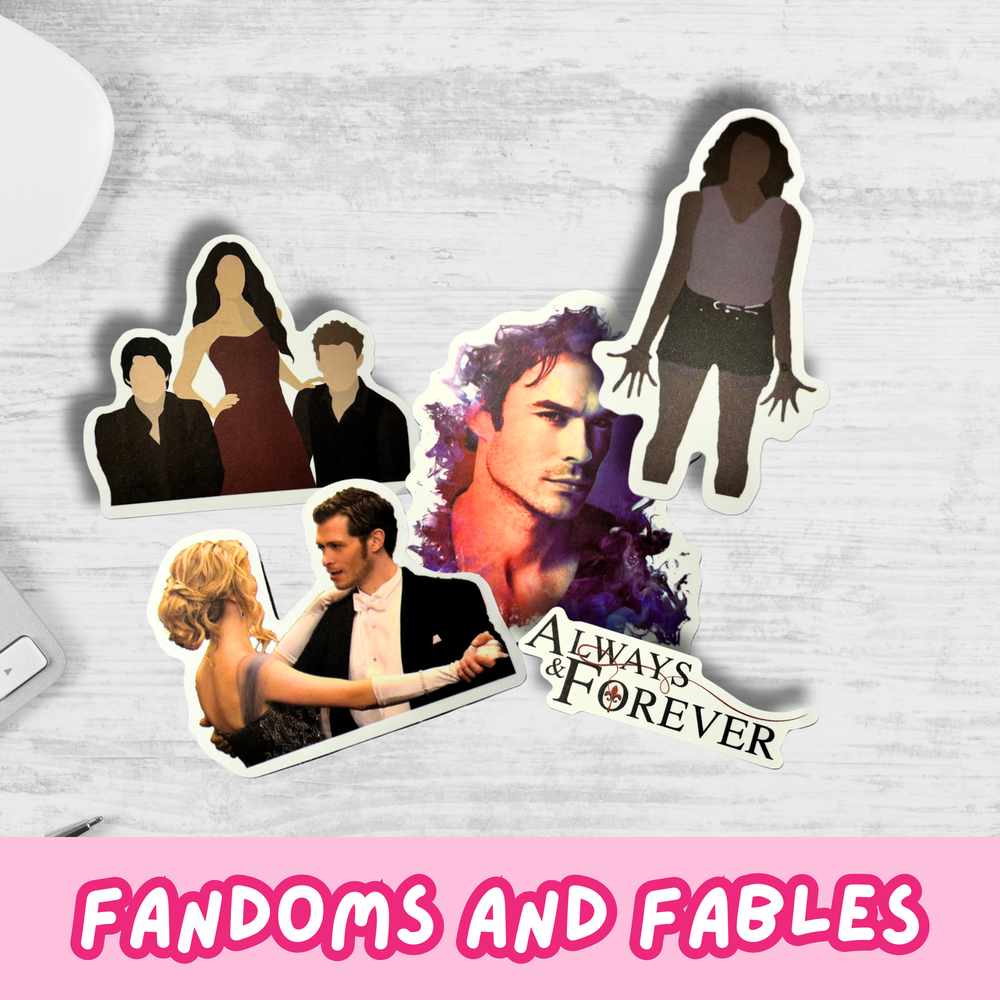 Vampire Diaries Inspired 10 Sticker Bundle