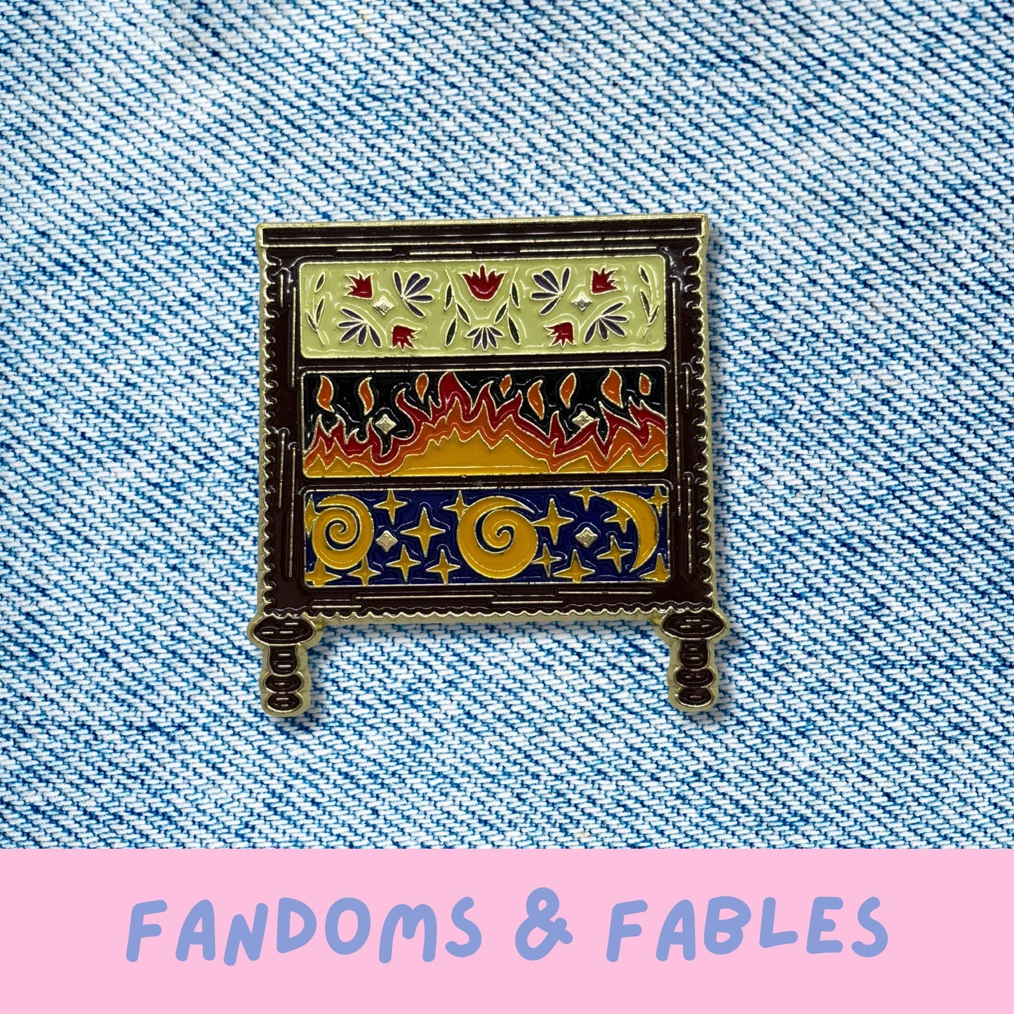 Feyre's Painted Chest of Drawers Inspired by ACOTAR