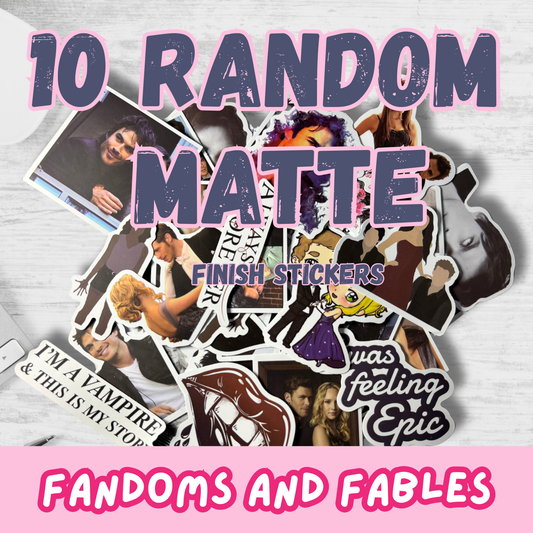 Vampire Diaries Inspired 10 Sticker Bundle