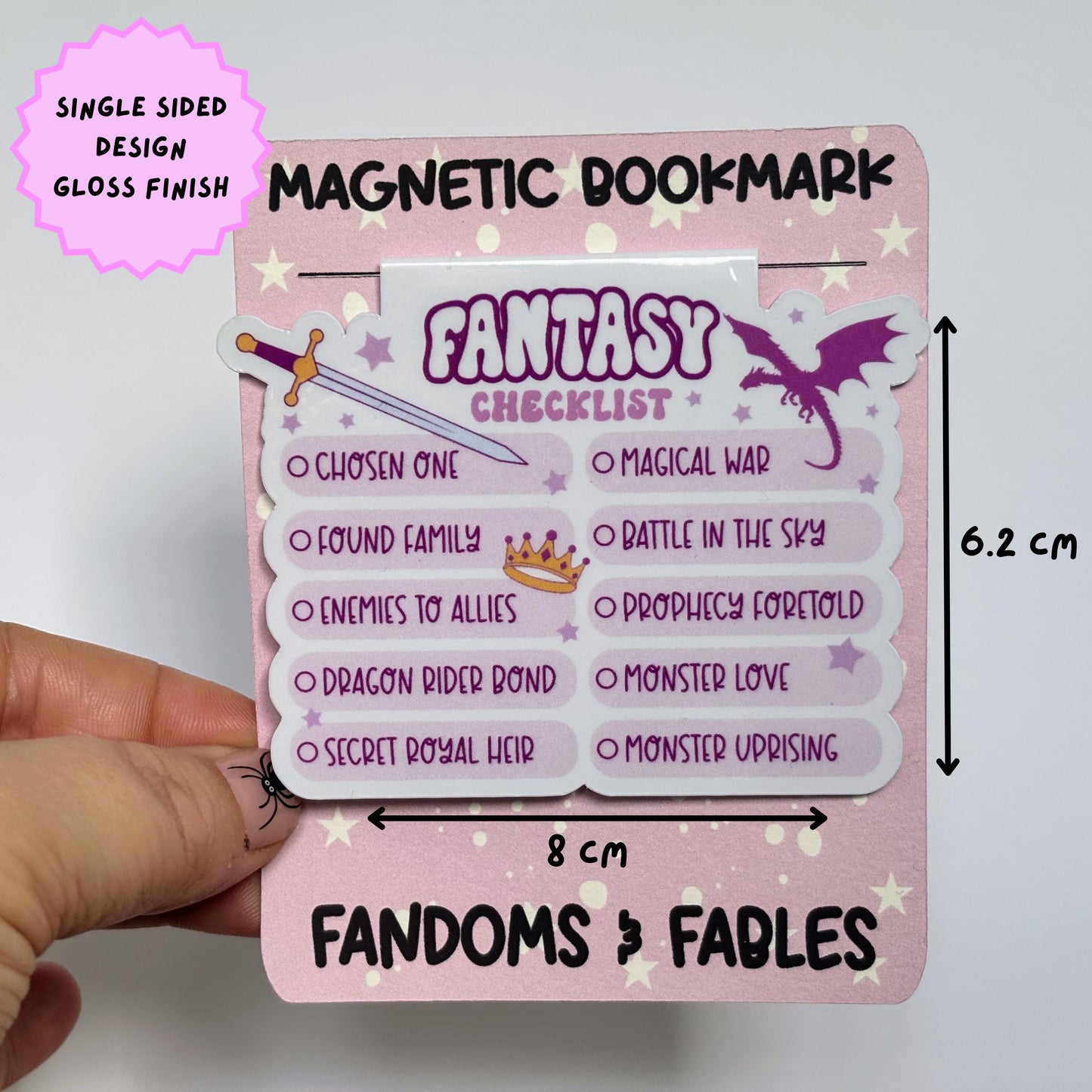 Fantasy Checklist Magnetic Bookmark