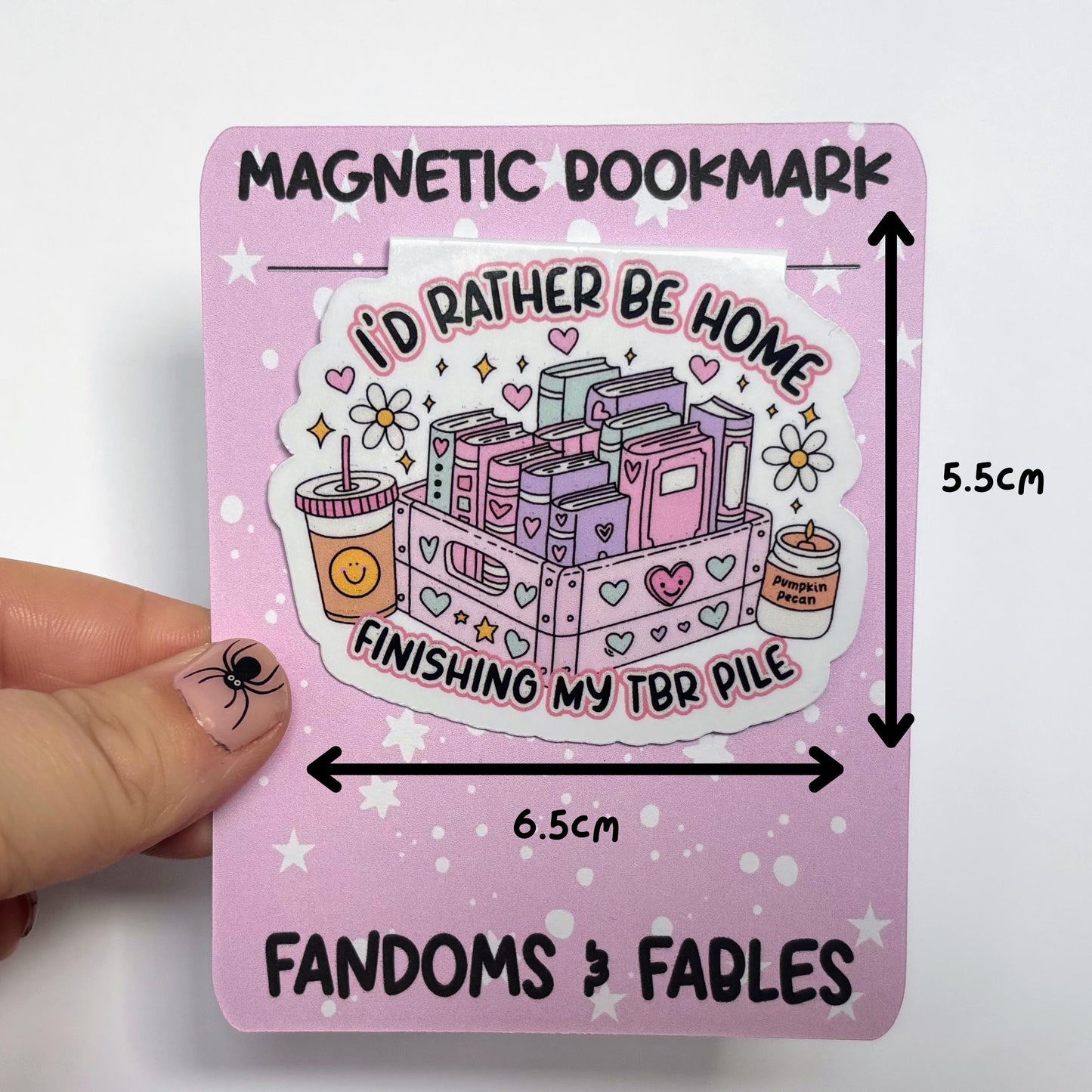 I'd Rather Be Home Finishing My TBR Pile – Magnetic Bookmark