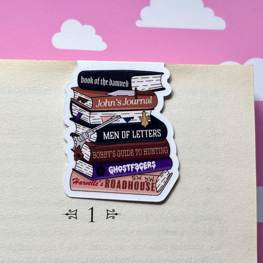 Supernatural Book Stack Magnetic Bookmark