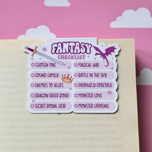 Fantasy Checklist Magnetic Bookmark