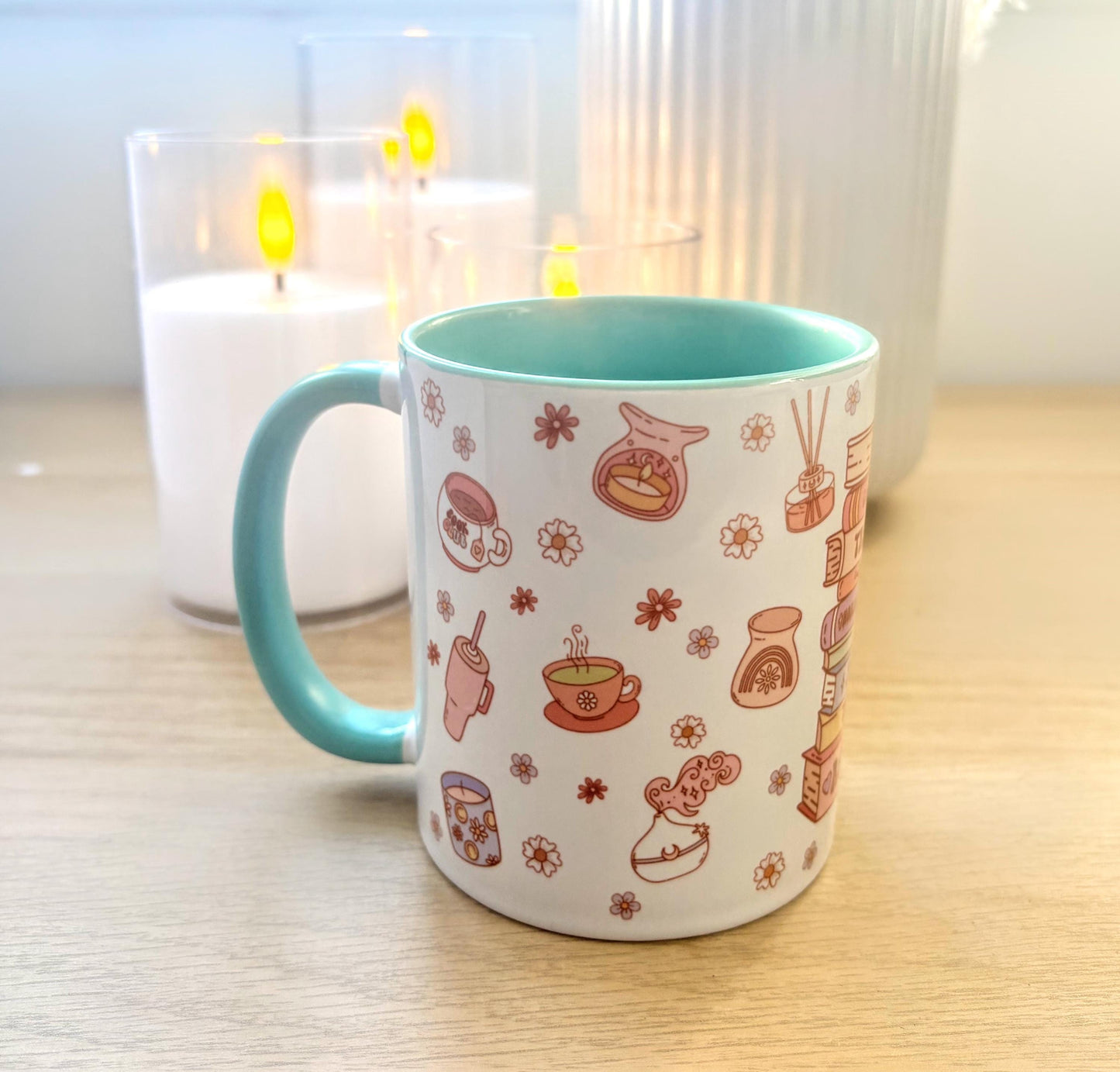 Book Stack Genre 10oz Mug | Reader  | Book Lover Gift |