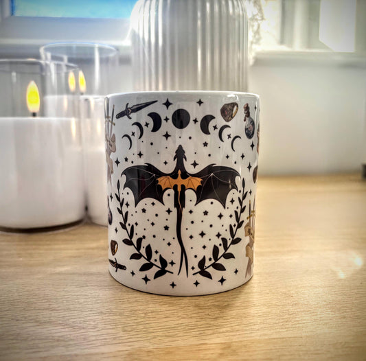 Fourth Wing Inspired Dragon Mug | Basgiath War College Gift