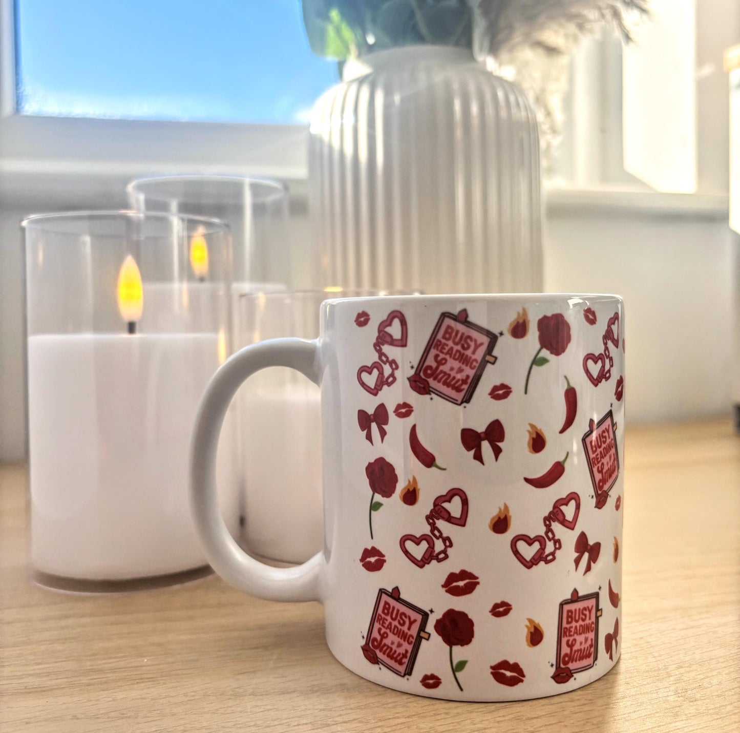 10oz Mug “Hot Girls Read Smut”  | Spicy Bookish Mug| Romance Reader Gift | BookTok