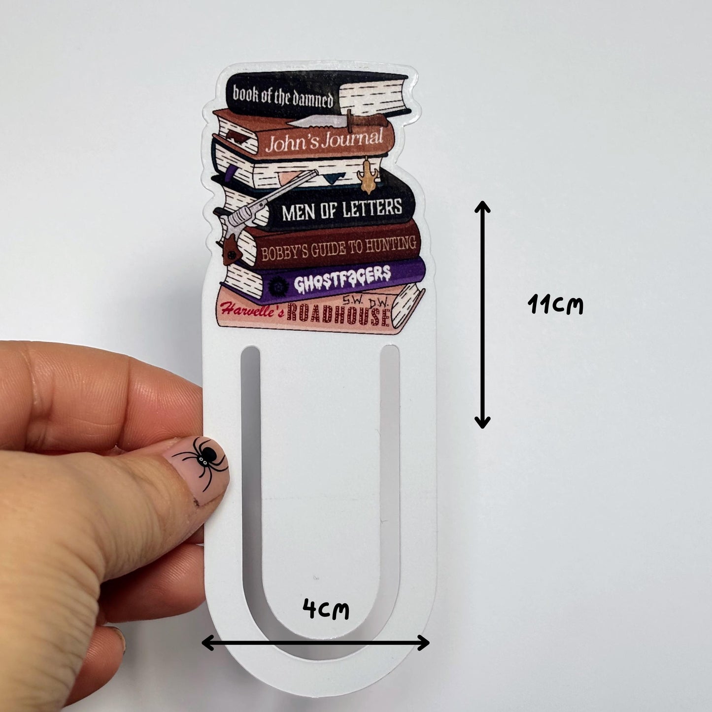 Supernatural Book Stack Jumbo Paperclip Bookmark