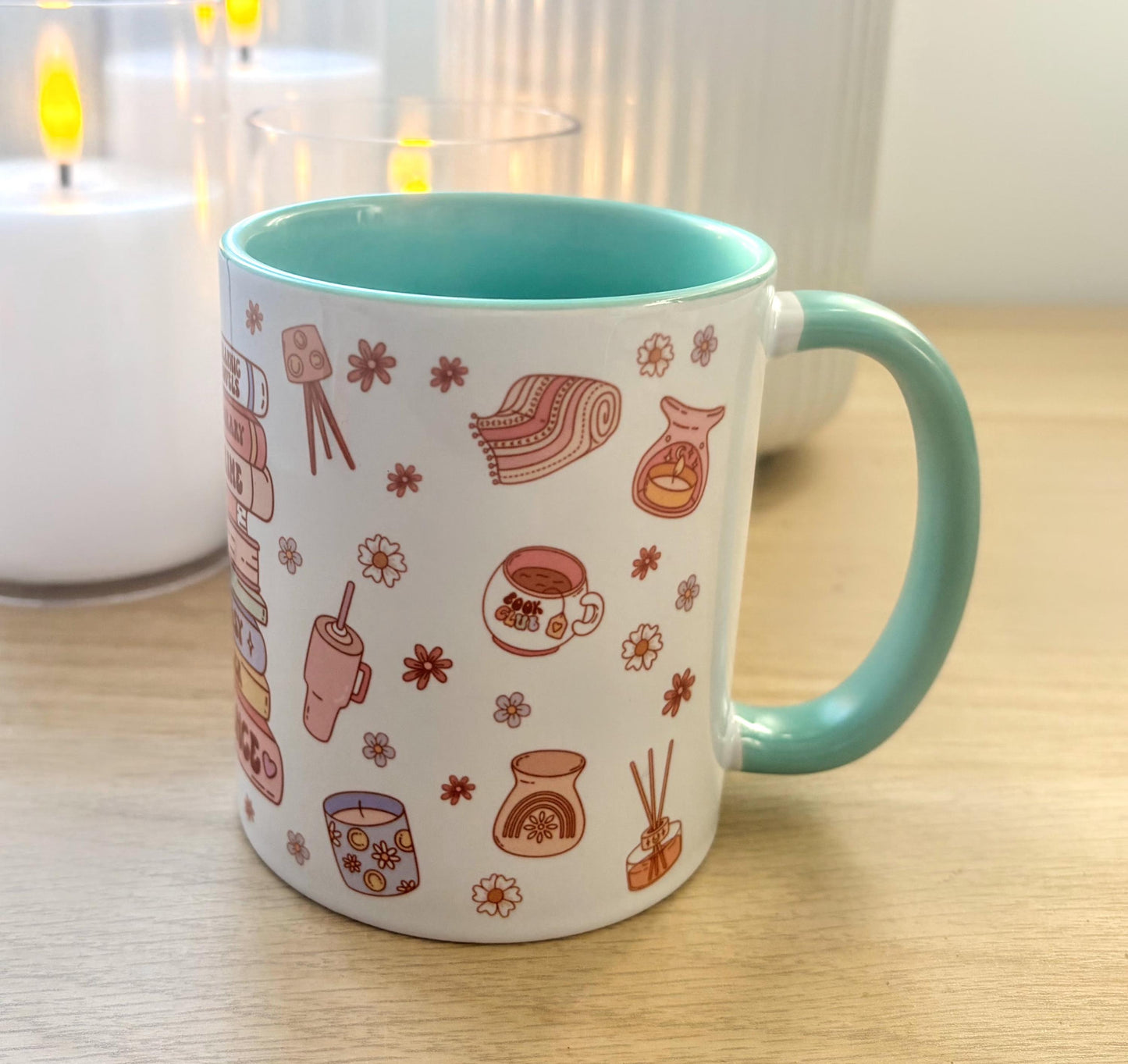 Book Stack Genre 10oz Mug | Reader  | Book Lover Gift |