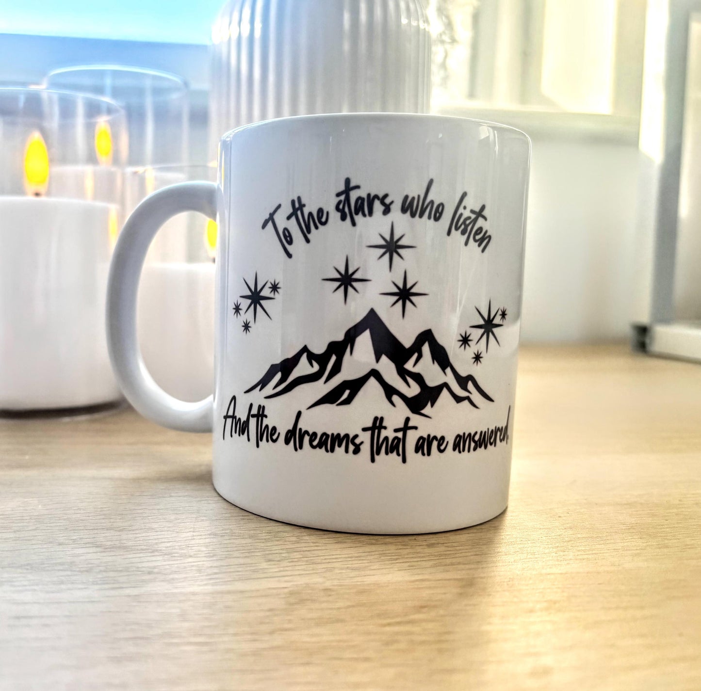 ACOTAR-Inspired 10oz Mug “To the Stars Who Listen” Quote