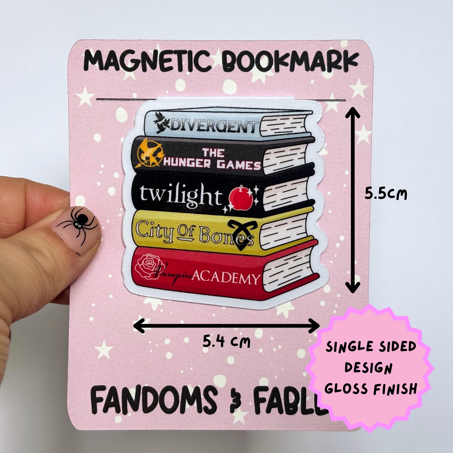 YA Book Series Stack Magnetic Bookmark