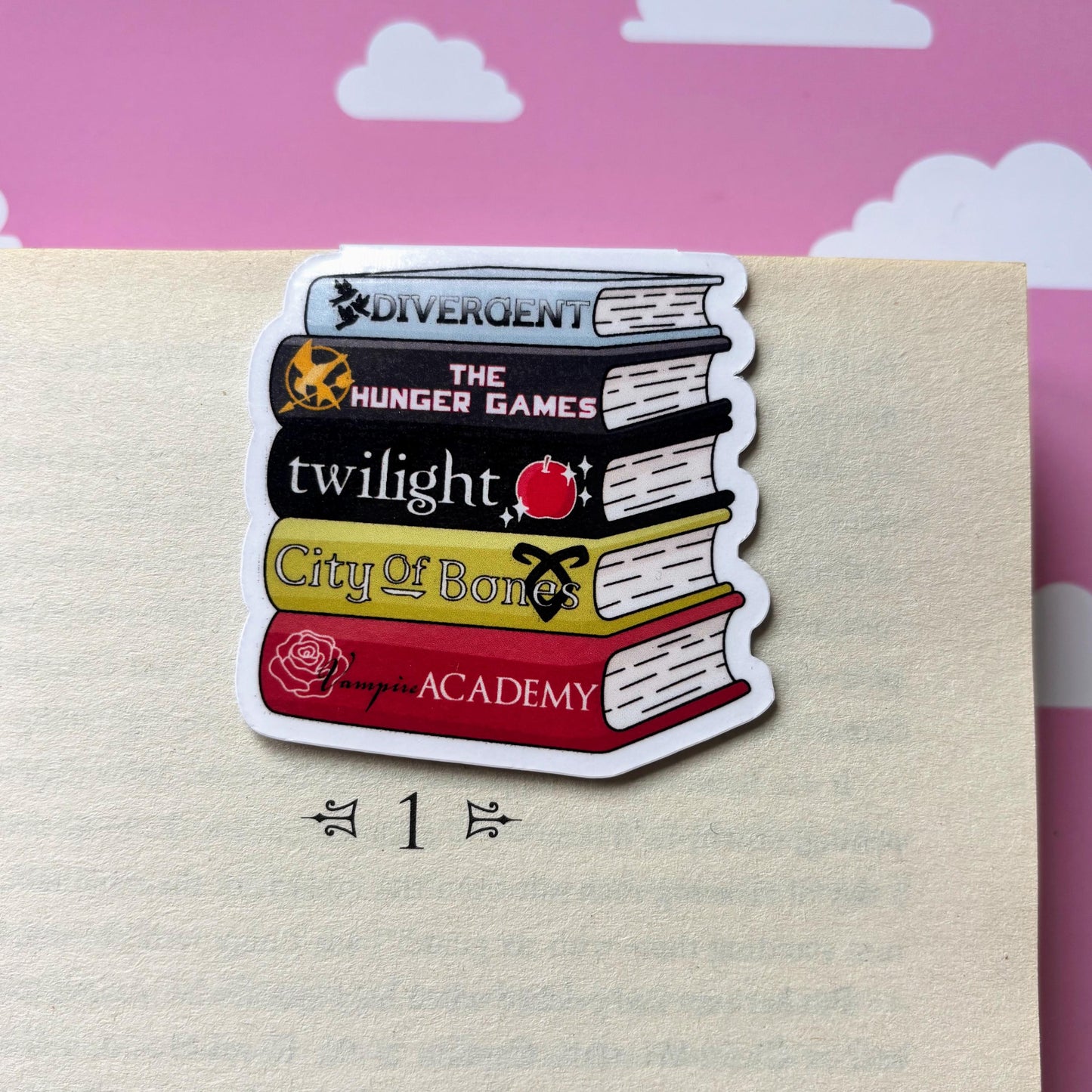 YA Book Series Stack Magnetic Bookmark
