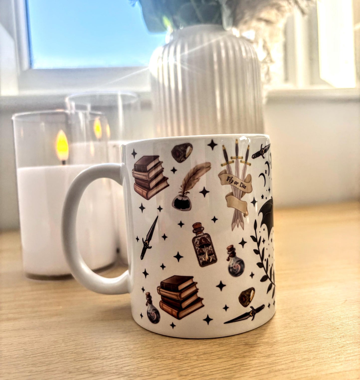 Fourth Wing Inspired Dragon Mug | Basgiath War College Gift