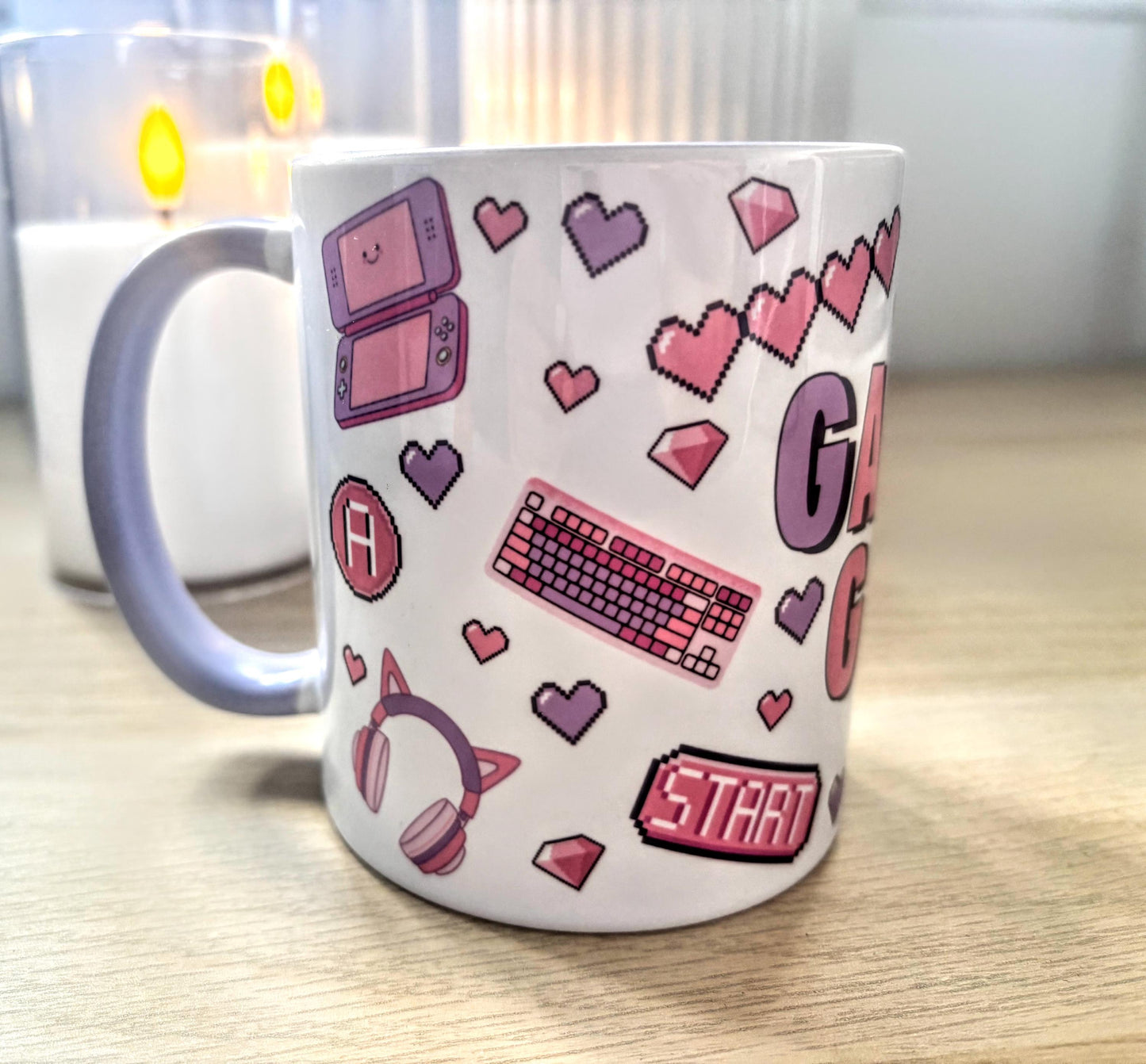 Gamer Girl 10oz Ceramic Mug – Pink Gaming Mug Gift for Gamers