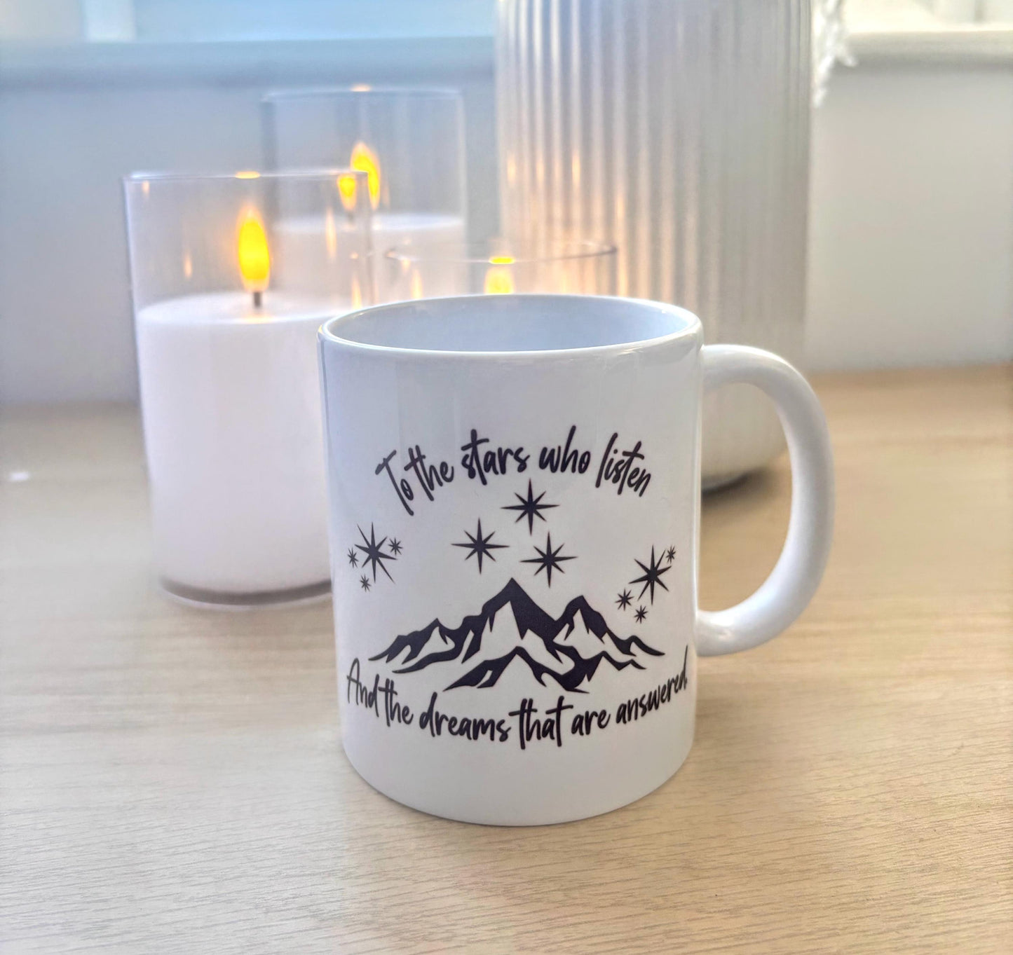 ACOTAR-Inspired 10oz Mug “To the Stars Who Listen” Quote