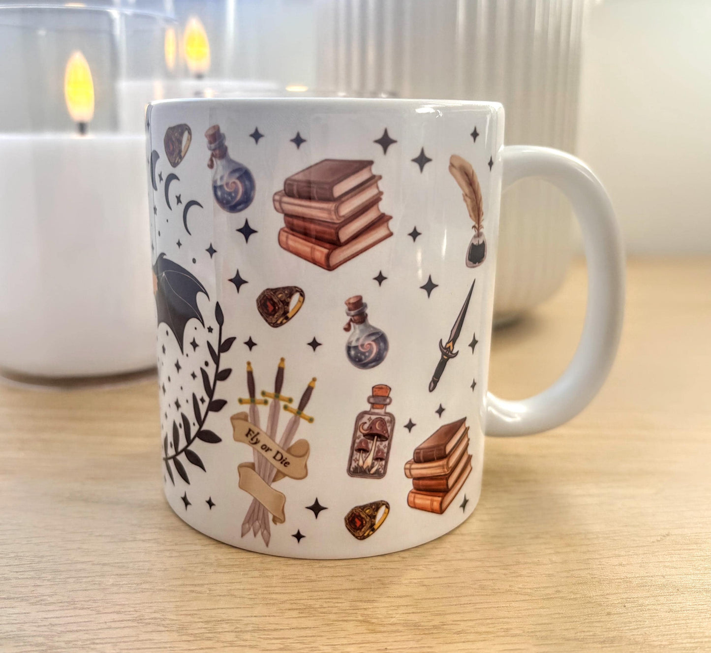 Fourth Wing Inspired Dragon Mug | Basgiath War College Gift